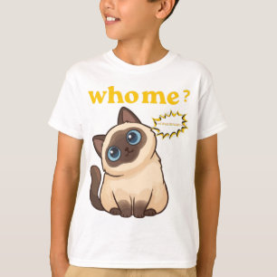 Who, Me? I Was Hungry – Funny Cute Cat T-Shirt