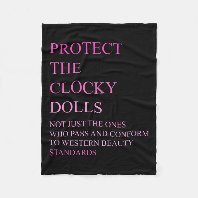 Who P And Conform To Western Beauty Standards  Fleecedecke (Vorderseite)
