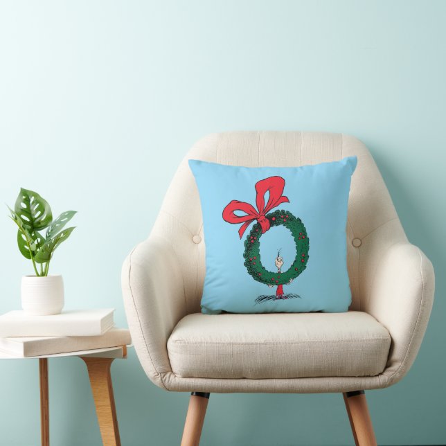 Who Peeking Through Christmas Wreath Kissen (Stuhl )