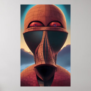 Whoa Ken Gage Psychedelic Sci-Fi Poster