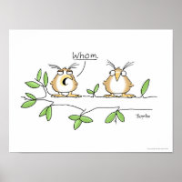 WHOM affiche par Sandra Boynton