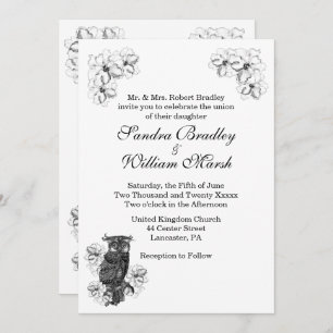 Whoo wird Phantastisch Hochzeit einladen Einladung