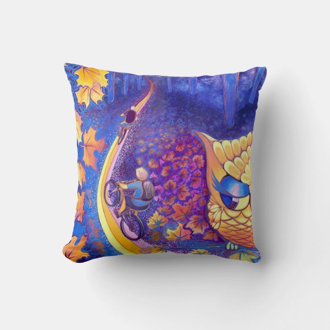 WHOOOO passt Sie auf? Kissen (Vorderseite)