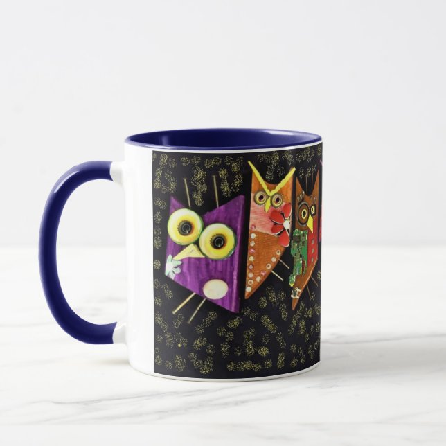 Whoooooooooo a besoin de café ? tasse à deux tons (Gauche)