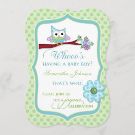Whooos, das ein BabyBoy hat? Einladung