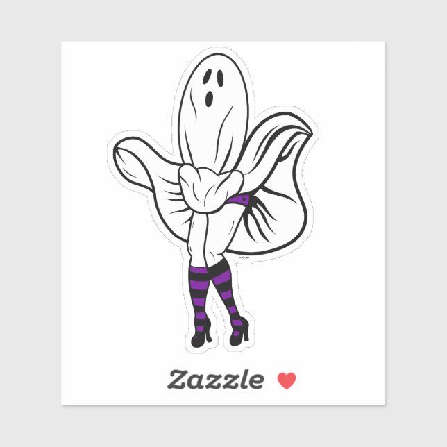 Whoopsie Ghostie Vinyl Sticker (Blatt)