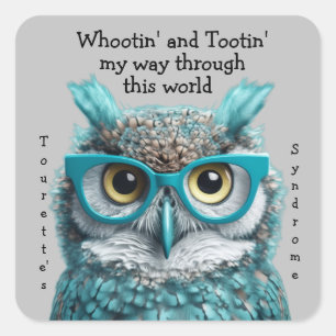 Whootin' and Tootin' Tourette's Syndrom Aufkleber