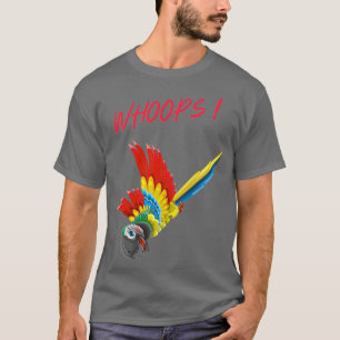 WHOPS Funny Parrot Design T-Shirt