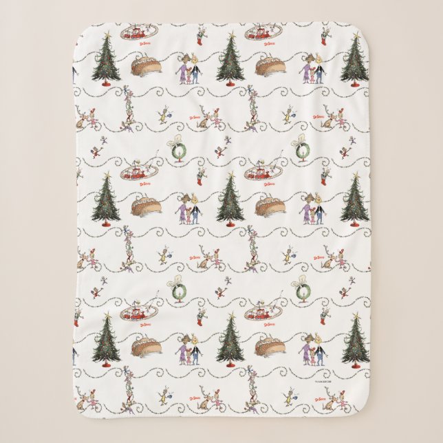 Whoville Christmas Garland Celebration Sherpadecke (Vorderseite)