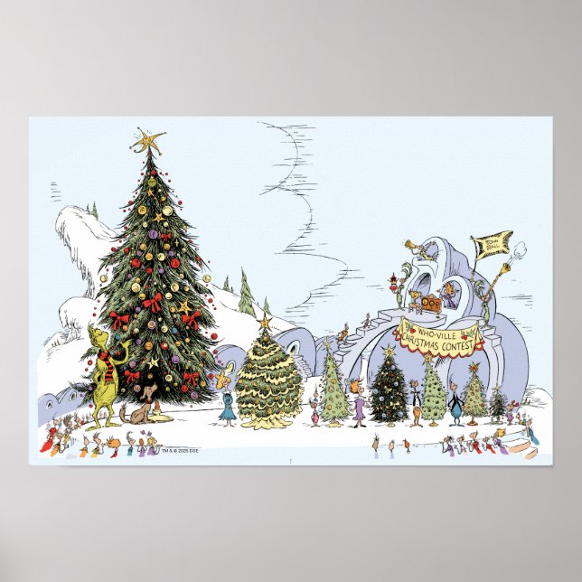 Whoville Christmas Tree Contest Poster (Vorne)