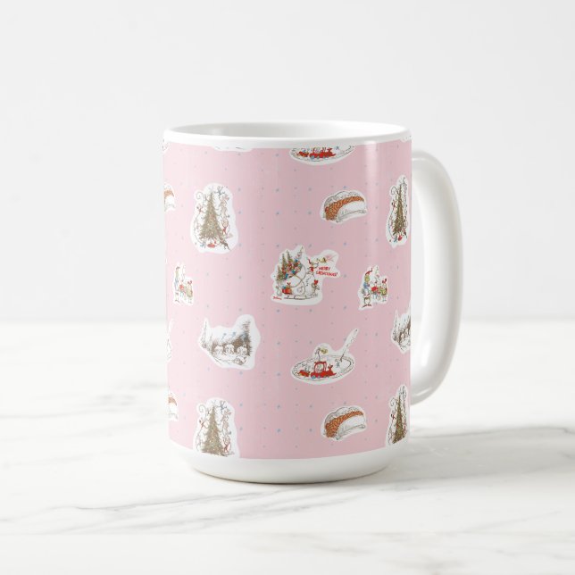 Whoville-Weihnachts-Vignettenmuster Kaffeetasse (VorderseiteRechts)