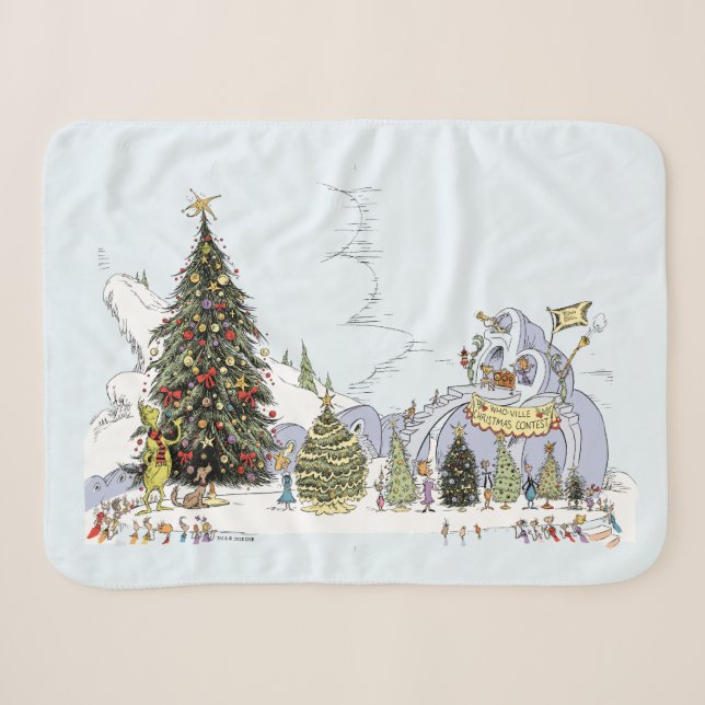 Whoville Weihnachtsbaum-Wettbewerb Sherpadecke (Vorderseite (Horizontal))