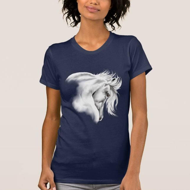 Whte Pferdekopf-T - Shirt (Vorderseite)