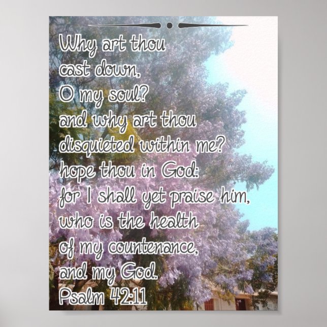 Why Art Thou Cast Down Poster (Vorne)