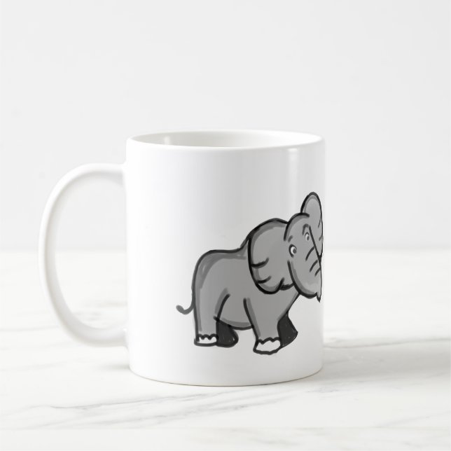 Why Me? Elephant  Kaffeetasse (Links)