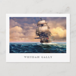 Whydah Gally Historic Ship Painting Postkarten