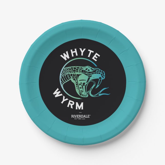 Whyte Wyrm-Logo Pappteller (Vorderseite)