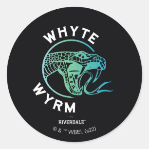Whyte Wyrm-Logo Runder Aufkleber