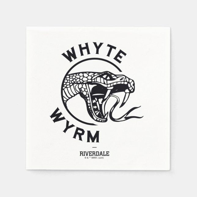 Whyte Wyrm-Logo Serviette (Vorderseite)