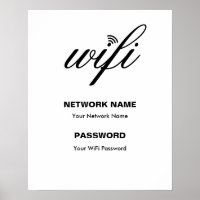 Wi-Fi-Details und Kennwort für benutzerdefinierte