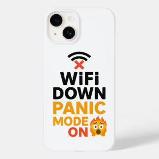 Wi-Fi nach unten, Panikmodus auf der sonnigen Tech Case-Mate iPhone 14 Hülle