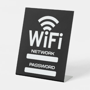 Wi-Fi-Netzwerk Sockelschild