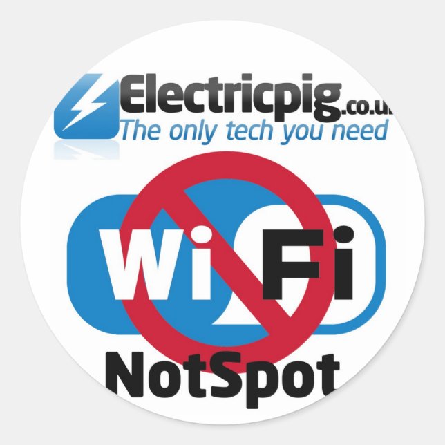 Wi-Fi NotSpot-Aufkleber Runder Aufkleber (Vorderseite)