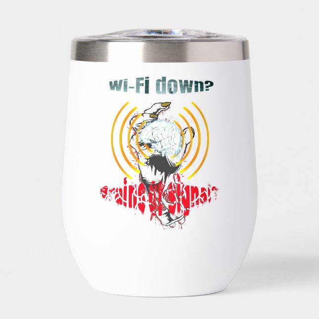 Wi-Fi runter? Gehirn oder Signal? Wi-Fi nach unten (Vorderseite)