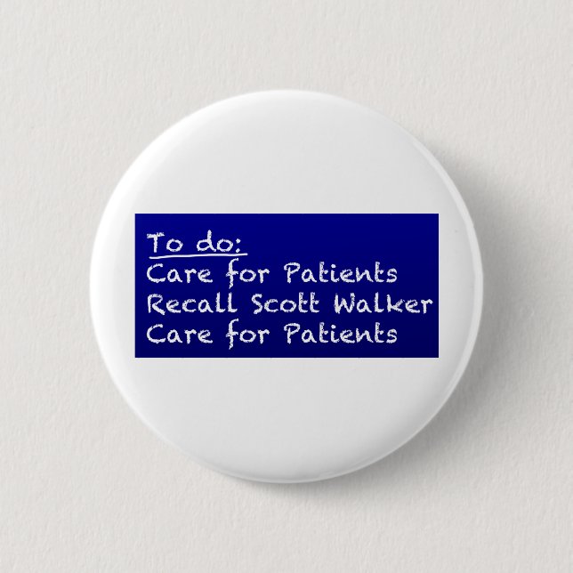 WI-Krankenschwester-zu-tun Sie Button (Vorderseite)