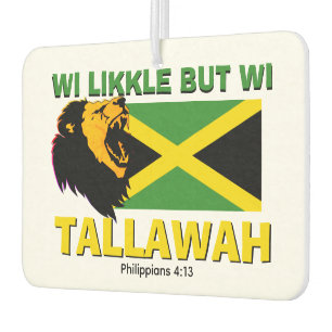 WI LIKKLE, ABER WI TALLAWAH Jamaika Autolufterfrischer