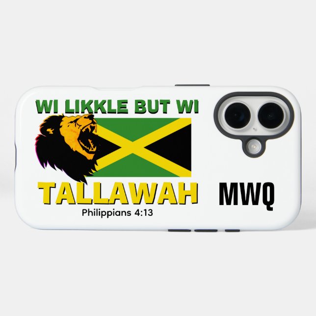 WI LIKKLE, ABER WI TALLAWAH Jamaika iPhone 16 Hülle (Rückseite (Horizontal))
