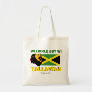 WI LIKKLE, ABER WI TALLAWAH Jamaika Tragetasche