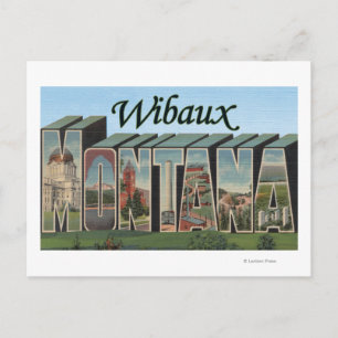 Wibaux, Montana Postkarte