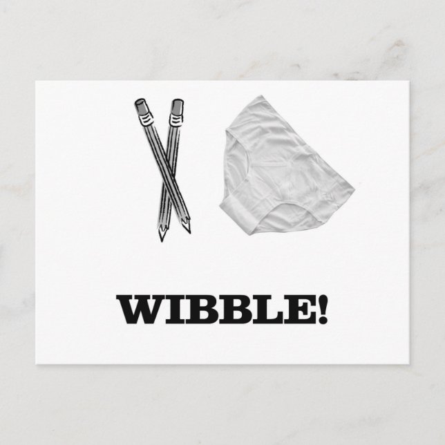 Wibble Postkarte (Vorderseite)