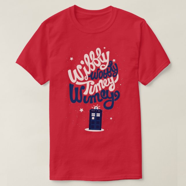 Wibbly Wobbly Timey Wimey T-Shirt (Design vorne)