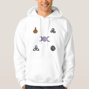 Wicanische und heidnische Symbole Hoodie