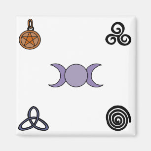Wicanische und heidnische Symbole Magnet