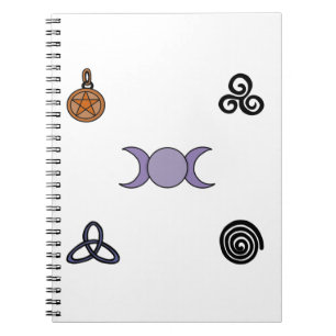 Wicanische und heidnische Symbole Notizblock