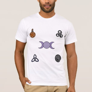 Wicanische und heidnische Symbole T-Shirt