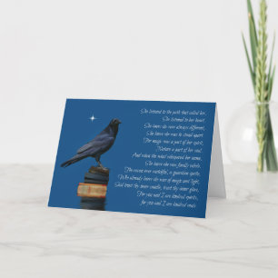 Wicca Inspirierte Magick Raven oder Crow Geburtsta Karte