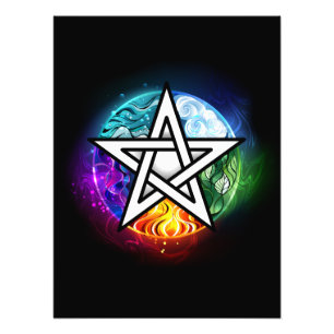 Wicca-Pentagramm Fotodruck