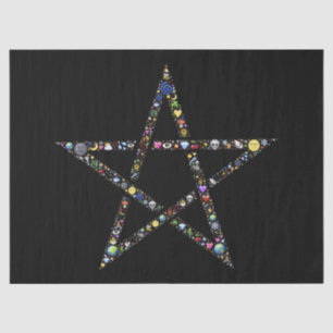 Wicca-Pentagramm-Papier Seidenpapier