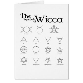 Wicca Symbol-Karte