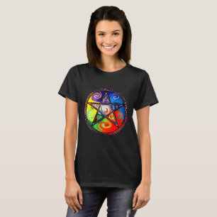 Wiccan fünf Elemente T-Shirt