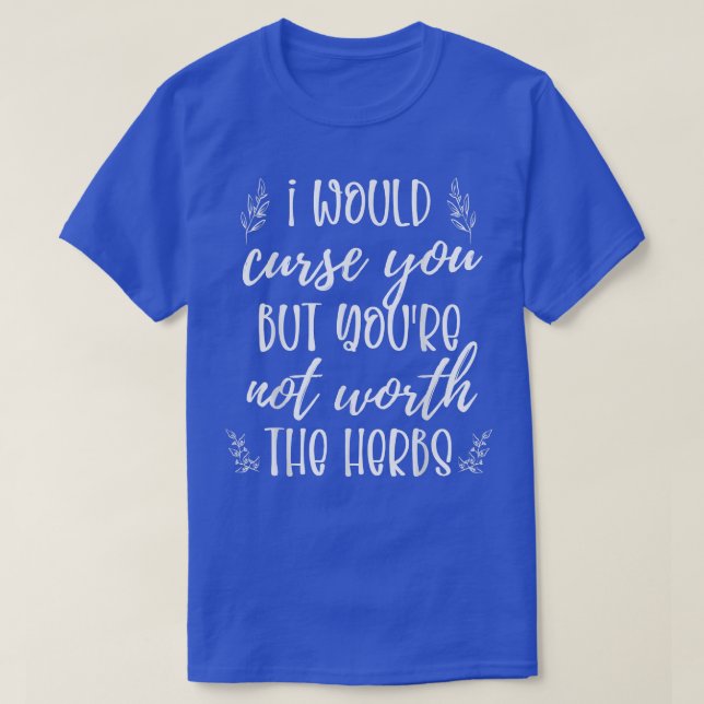 Wiccan  Funny Curse Witchy Occult Woman Wiccan Cur T-Shirt (Design vorne)