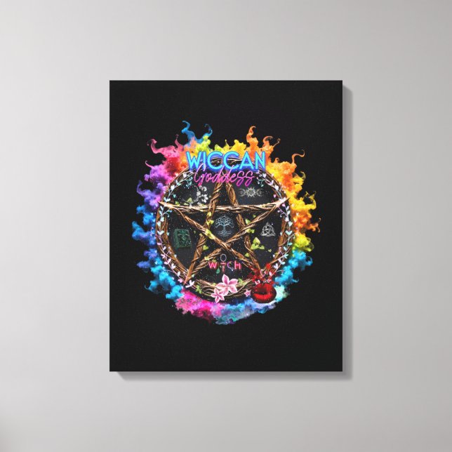 Wiccan Goddess Leinwanddruck (Vorderseite)
