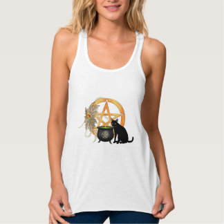 Wiccan heidnisches Katzen-T-Shirt Tank Top