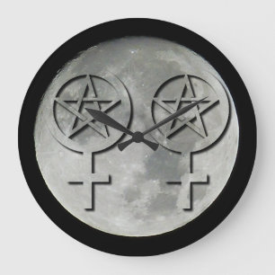 Wiccan Moon Lesbian Handfastzeit Uhr