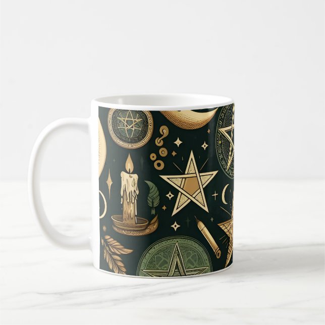 Wiccan Pattern 2 Kaffeetasse (Links)