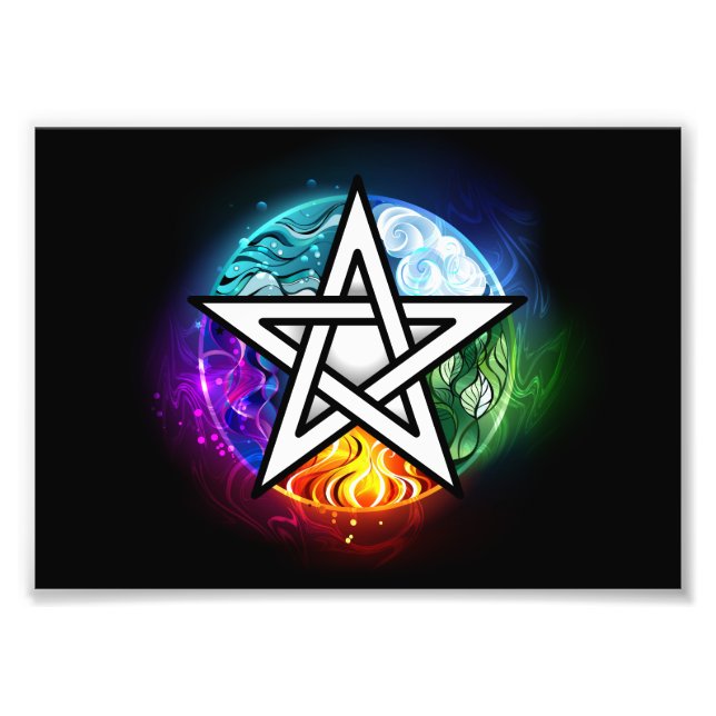 Wiccan pentagram fotodruck (Vorne)